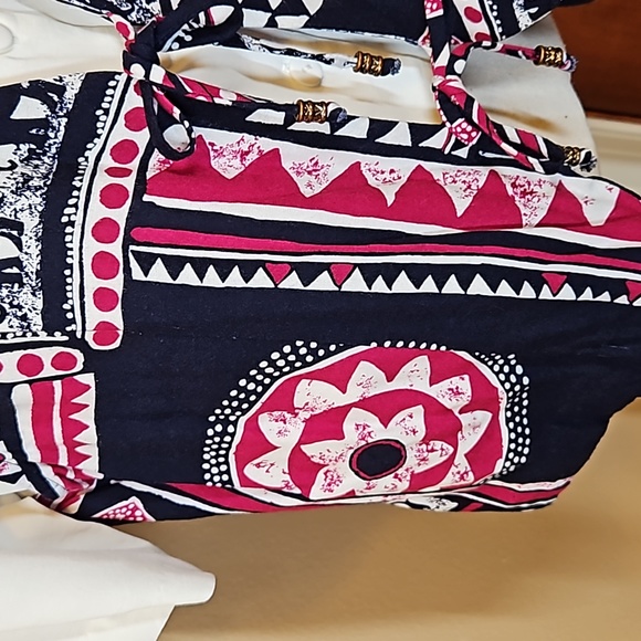 MIZ CALIFORNIA VINTAGE BLOUSE TOP SHIRT L LARGE SHOULDER PADS SHORT SLEEVE RETRO - Picture 6 of 11